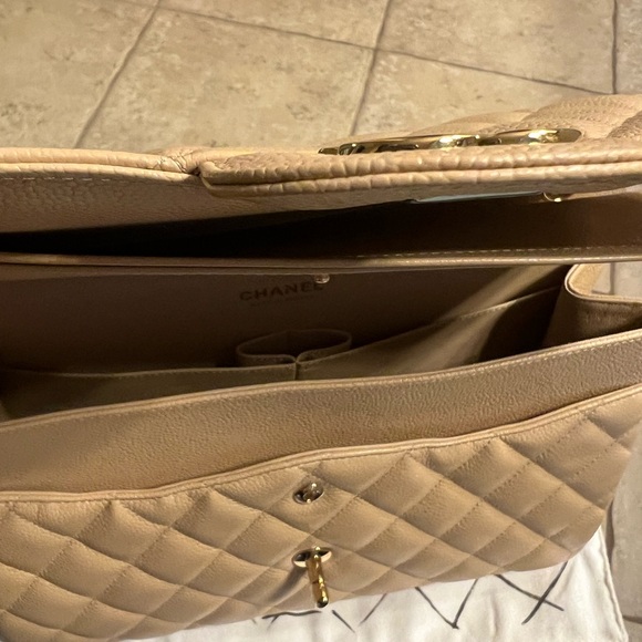 Chanel Tan Quilted Leather Chain Bag - Picture 7 of 10